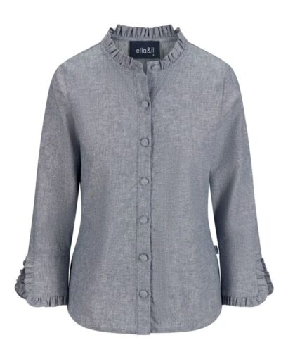 Clarion linen shirt - Denim blue