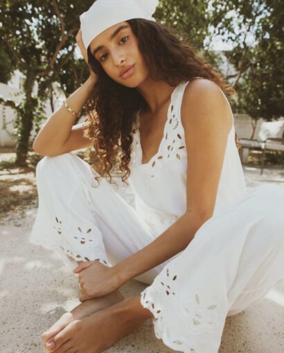 Everly trouser - White