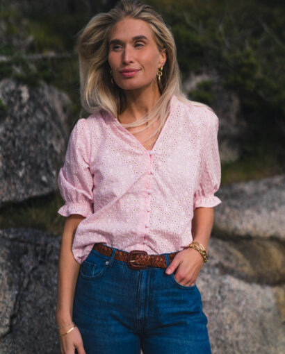 Eivor 2/4 shirt - Lilac/aftglow