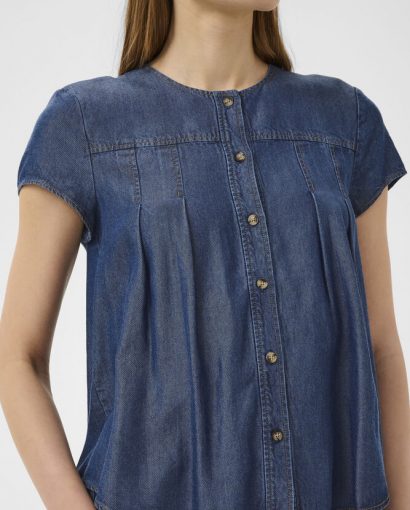 Eloise top - Dark blue denim