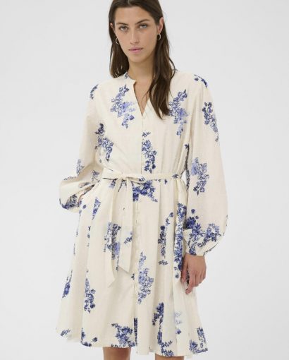 Avira dress - Blue shadow flower print