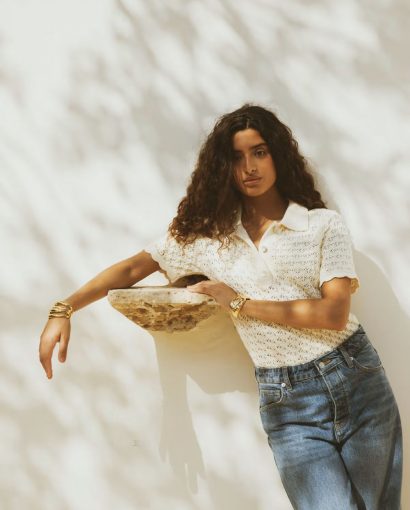 Gwen knit tee - Cream