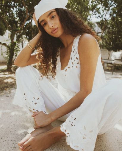 Everly trouser - White