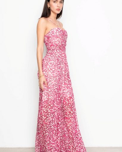 Bree dress - Berry viola print