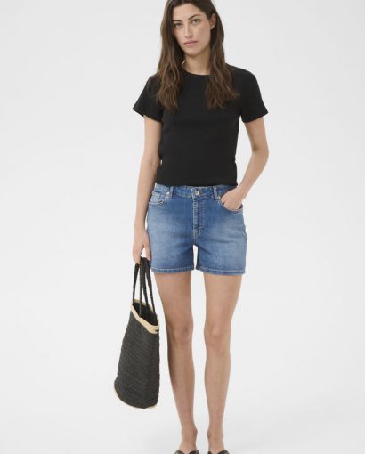 Berin shorts - Med blue denim