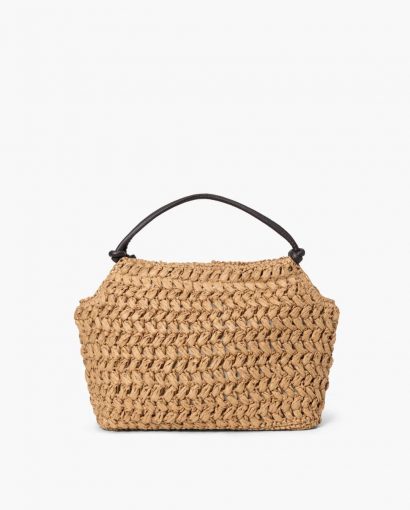 Day Creased Straw Bag - Starfish Beige