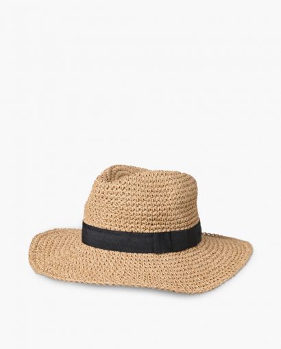 Day Raffia Crochet Hat - Starfish Beige