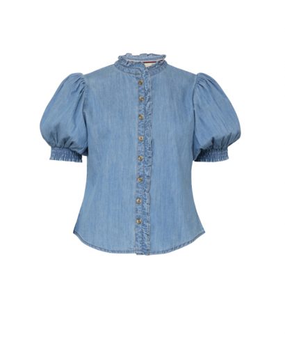 Denim blouse - Light blue
