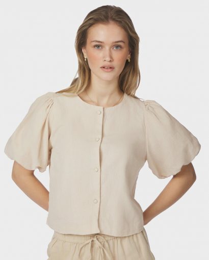 Moisa Linen Blouse  - Sand