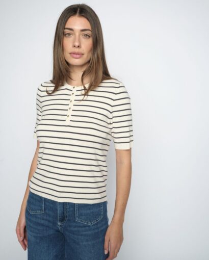 Aliz caliz stripe knit - India ink
