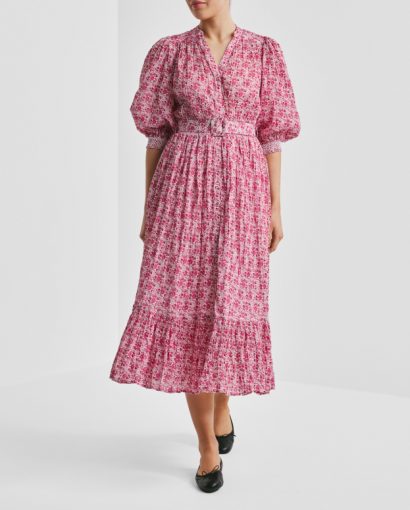 Twisted midi dress - Wildflowers
