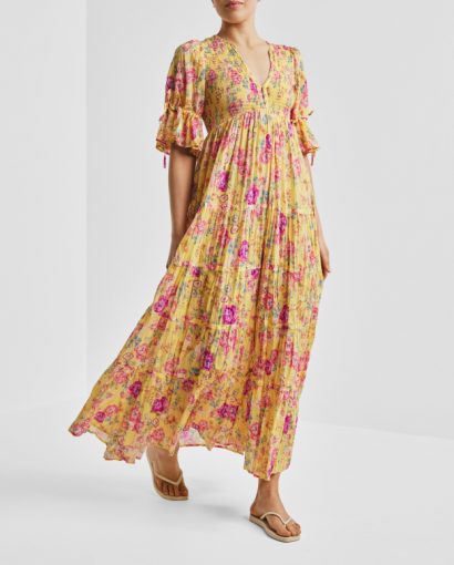 Twisted maxi dress - Daylight blossom