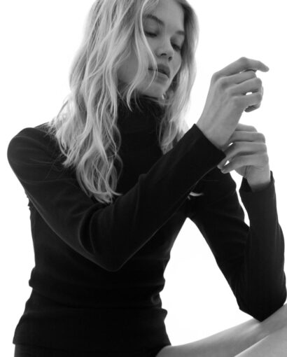 Petra rib turtleneck - Black