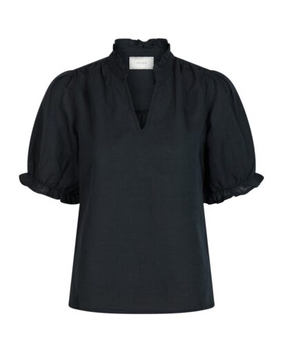 Odesa Linen Blouse  - Navy