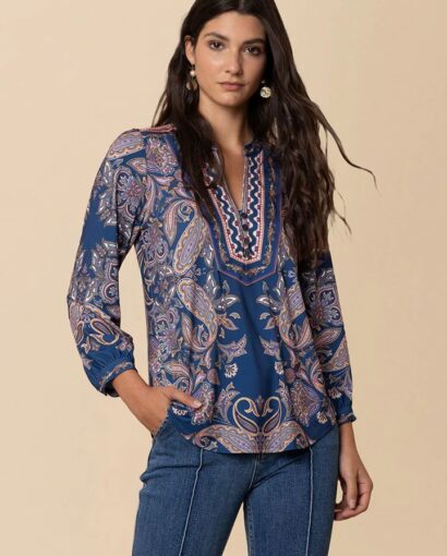 Berta blouse - Navy