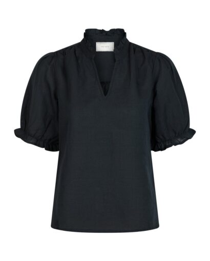 Odesa Linen Blouse  - Navy