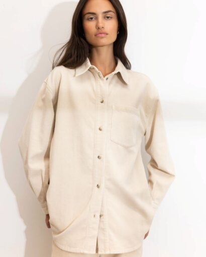 Alex cord shirt - Greige