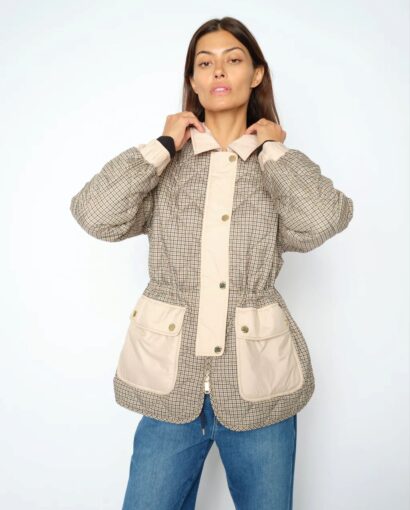 Anna Rye Check jacket - Doeskin