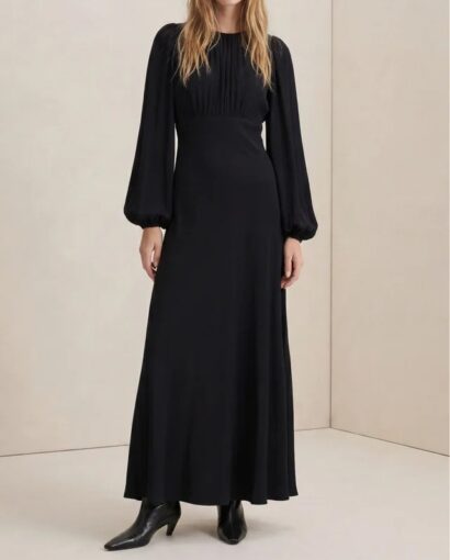 Viscose maxi dress - Black
