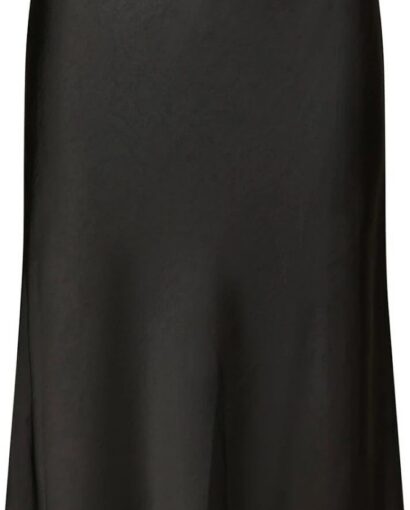 Mindie heavy sateen skirt - Black