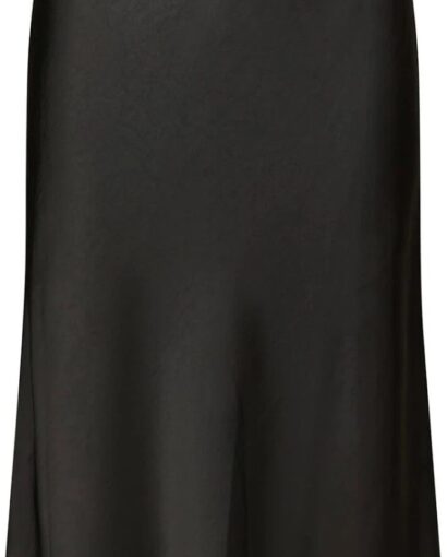 Mindie heavy sateen skirt - Black