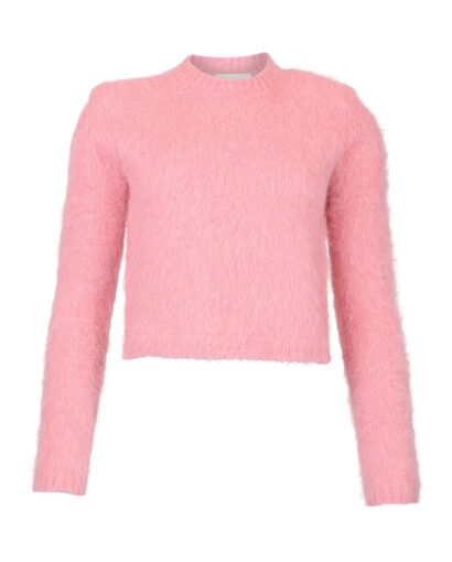 Hairy knit sweater - Pink
