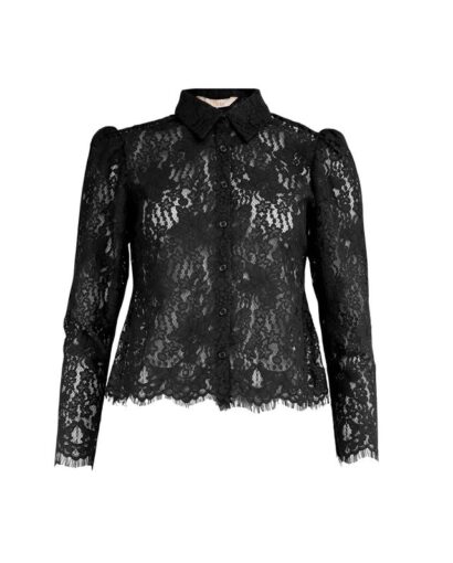 Lace shirt - Black