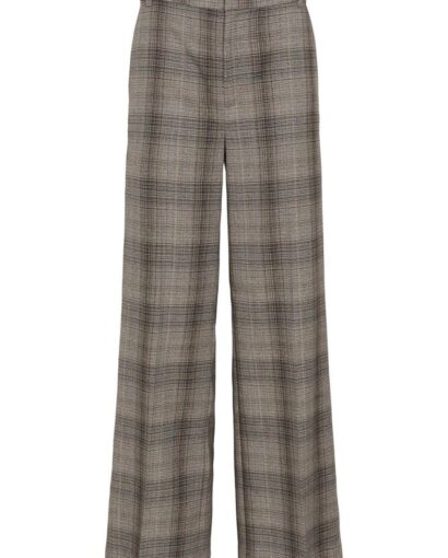 Checkie straight pant - Brown fall check