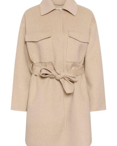 Zilla shirt coat - French nougat