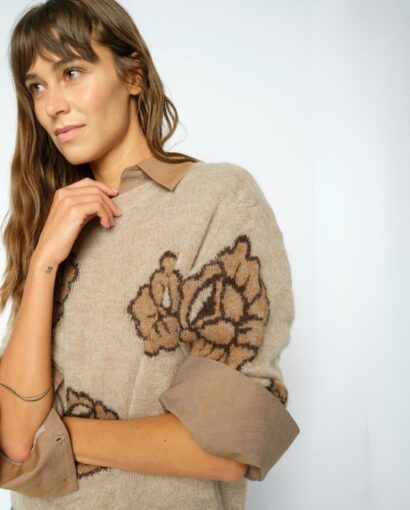 Drea popli knit - Doeskin