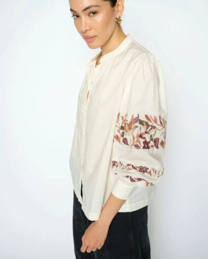 Notto embroid shirt - Ecru