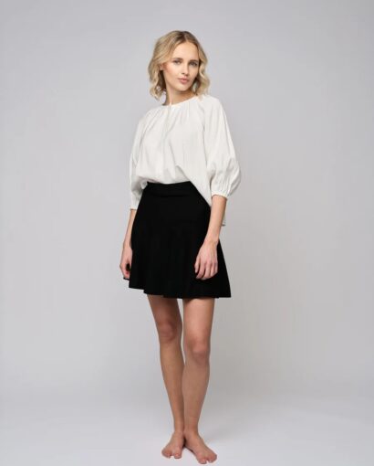 Triny merino skirt - Black
