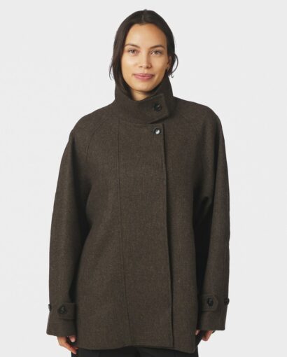 Mariel mini check jacket - Brown