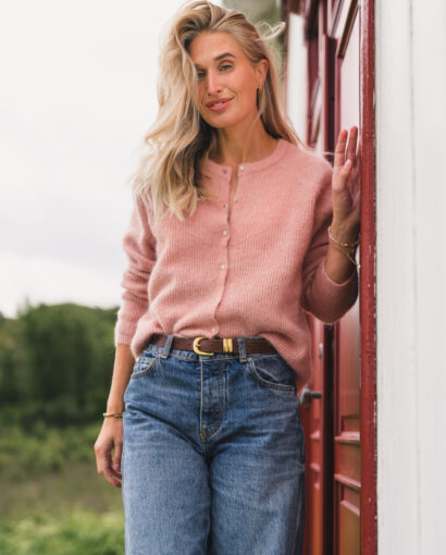 Amalie cardigan - Misty rose