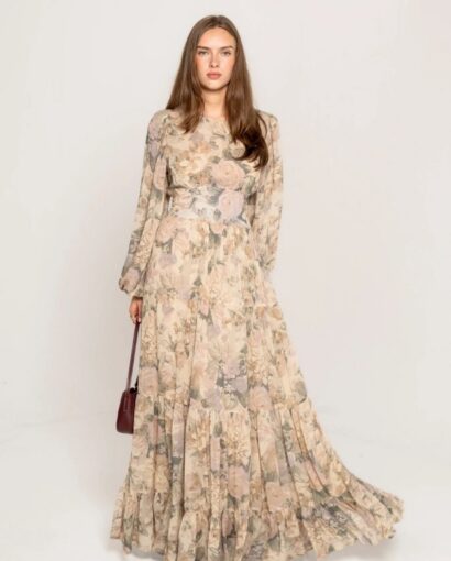 Renee maxi dress - Vintage mauve