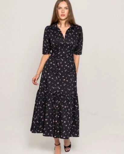 Agatha dress - Polka bloom