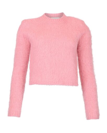 Hairy knit sweater - Pink