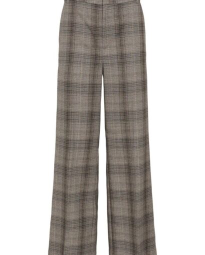 Checkie straight pant - Brown fall check