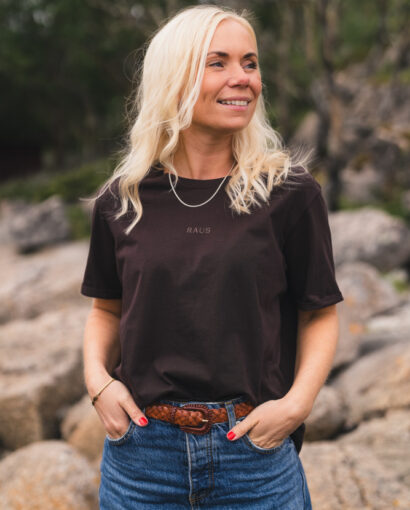 Linn logo tee - Coffee