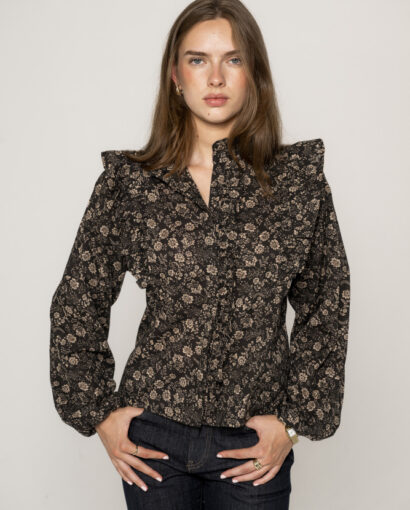 Maya blouse - Beige botanic