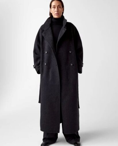 Carmella wool coat - Black mel