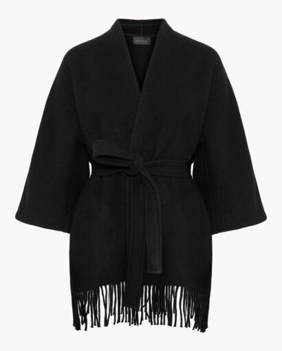 Akila lambwool jacket - Black