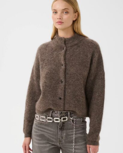 Debbie cardigan - Chestnut melange