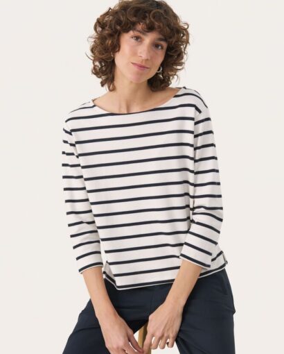 Nela -  Dark navy stripe