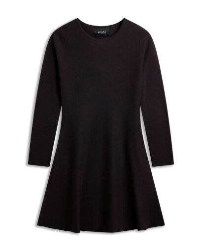 Cecilie merino dress - Dark brown