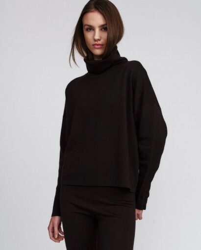 Tyra merino sweater - Dark brown