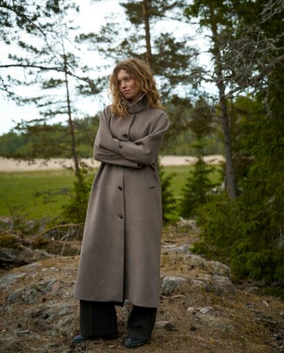 Keaton wool coat - Taupe