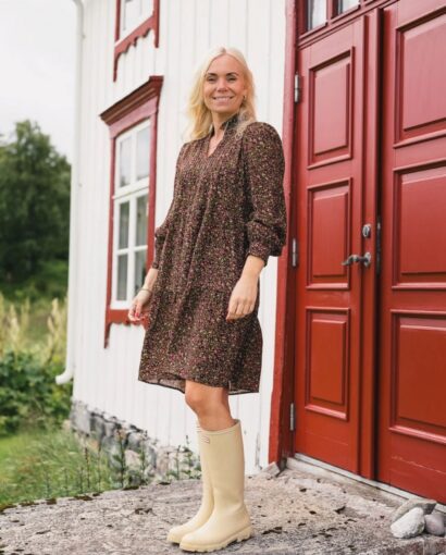 Alva Astrid dress - Blk coffee