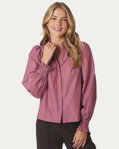 Astrida soft stripe stone - Dark rose