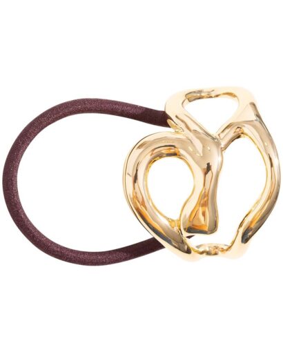 Flow hair tie - Brown/gold